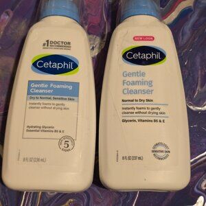Cetaphil Foaming Facial Cleanser Bundle of 2-Brand New